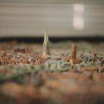 Miniaturlandschaft von Lüneburg mit Lüneburger Kirche und dem Wasserturm