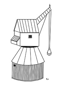 Alter Kran schwarz Icon