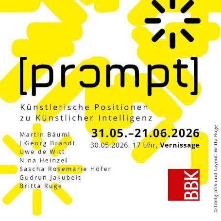 [prɔmpt] Künstlerische Positionen zu Künstlicher Intelligenz